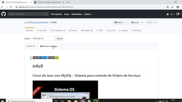 ? Curso GIT e GITHUB - Selos dinâmicos de metadados usando shields.io - #15 смотреть онлайн