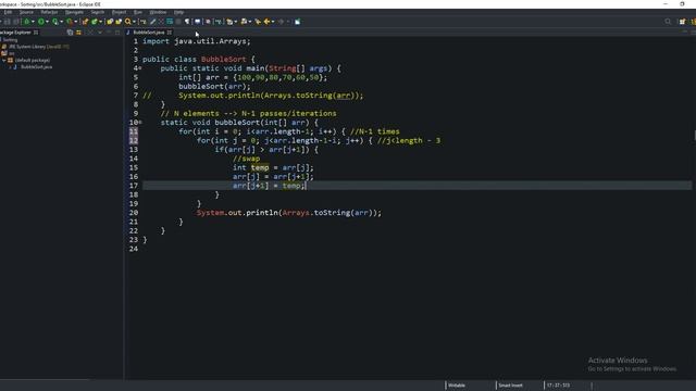 Bubble Sort | Algorithms | Java | Time Complexity смотреть онлайн
