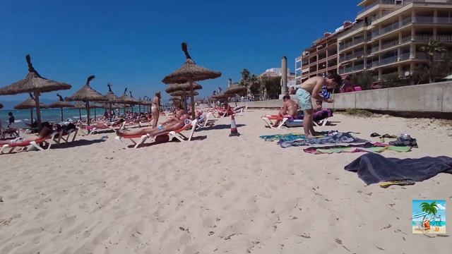 (4K) ??MALLORCA SPAIN ??S'ARENAL❤️ BEACH WALK SEPTEMBER 2021 PLAYA S'ARENAL