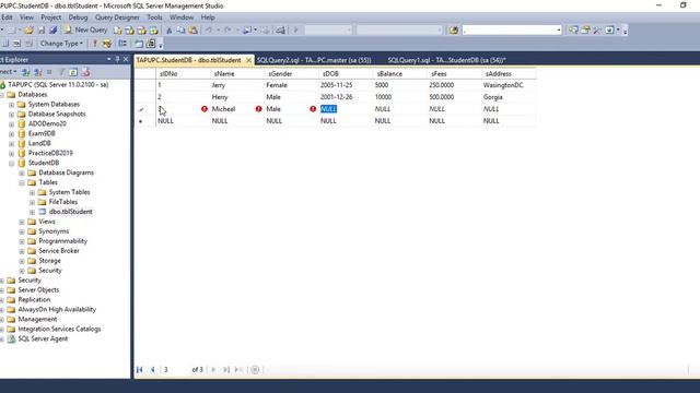 How to select, insert, update, and delete table data from SQL table by Design View смотреть онлайн