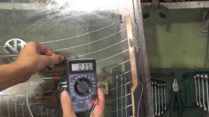 Быстрый ремонт обогрева заднего стекла своими руками!