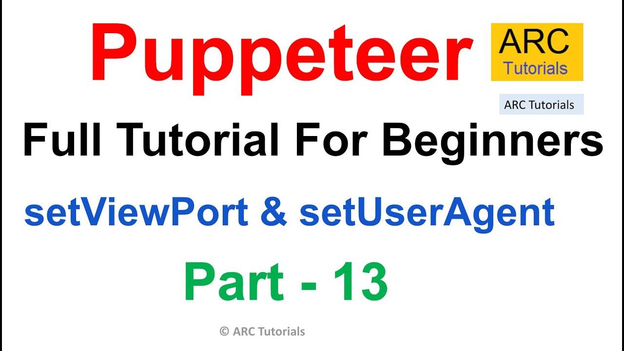 Урок №13 Puppeteer|Настройка UserAgent и setViewport | Тестирование мобильного устройства смотреть онлайн