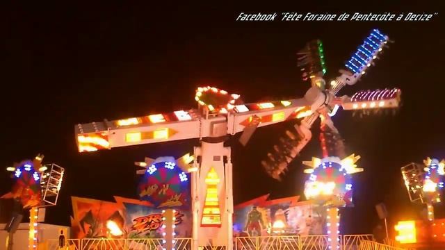 Le Drop Zone à la fête foraine de Pentecôte de Decize 2015 (de nuit) смотреть онлайн
