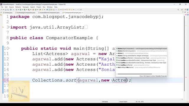 Comparator in java Collections | Clarification of comparator in java by Ponnam Jay | Core Java | смотреть онлайн