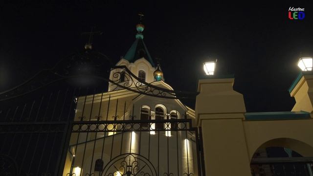 ООО "Мастер ЛЕД" Архитектурное освещение храма г. Киров смотреть онлайн