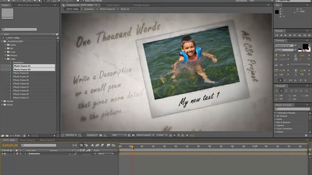 Tutorial After Effects - A Thousand Words смотреть онлайн