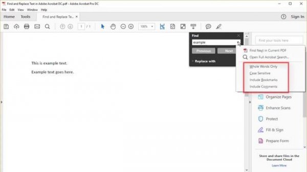 How to Find and Replace Text in Adobe Acrobat DC