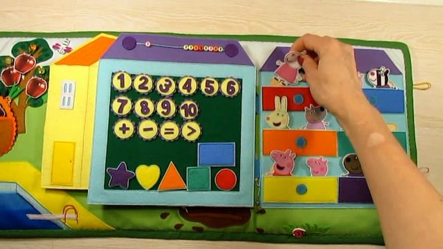 Развивающий планшет  СВИНКА ПЕППА .Видеообзор  Quietbook Peppa Pig