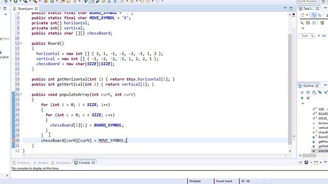 Java Puzzles Games & Algorithm Exercises - 2/5 - Knight Tour смотреть онлайн