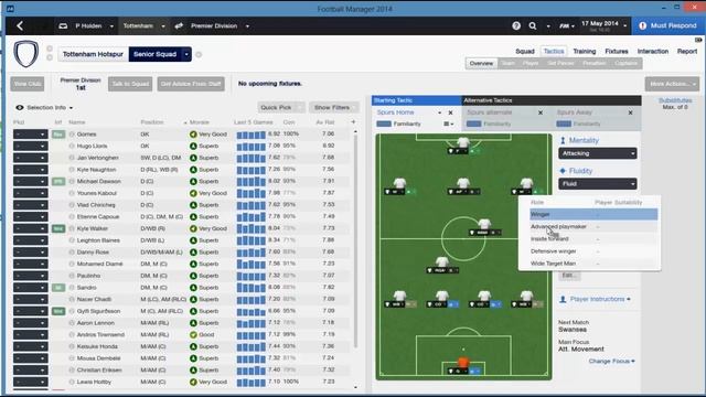 Football Manager 2014 Tactics - My Spurs Quadruple Winning Tactic смотреть онлайн