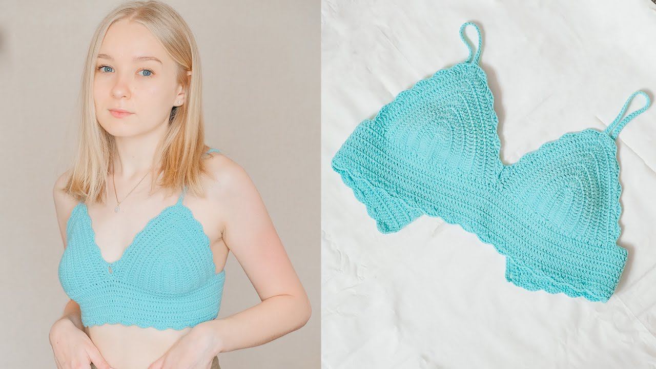 КРОП-ТОП крючком ☁️I Мастер-класс для новичков I Вязание крючком смотреть онлайн
