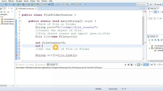 How to count the number of Files and Directories at Specified path in java смотреть онлайн