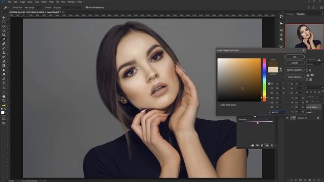Color Grading and adding a Vignette in Photoshop ENG смотреть онлайн