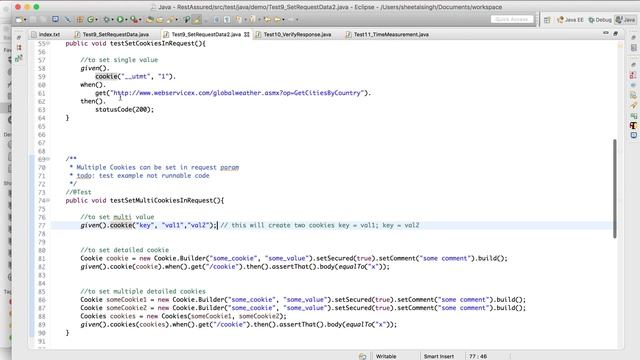 RestAssured API Automation Framework Chapter 6: Setting Request Data Part 2 смотреть онлайн