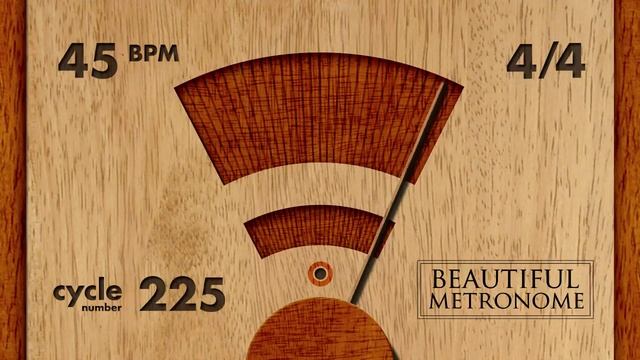 45 BPM 4/4 Wood Metronome HD смотреть онлайн