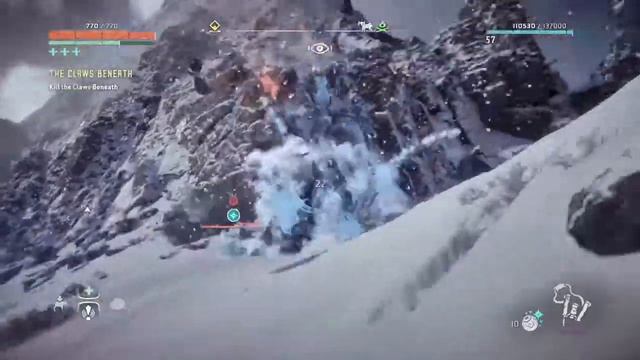 Horizon Zero Dawn The Claws Beneath Daemonic Rockbreaker Errand Frozen Wilds DLC смотреть онлайн