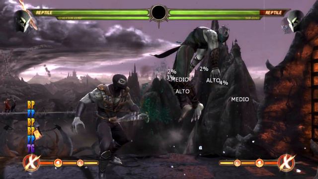 Mortal Kombat 9: Tag Team X-Ray combos with all characters Demonstration (for beginners) смотреть онлайн