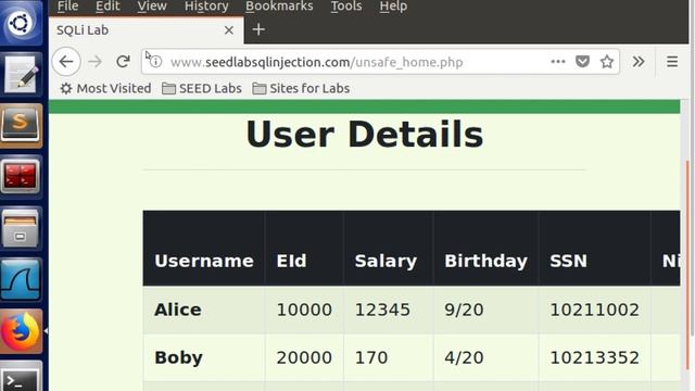 SEED lab SQL injection attack смотреть онлайн