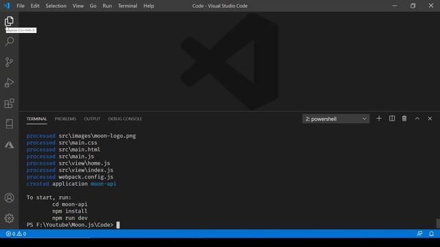 MoonJs V1 Beta - Create Moon CLI Project смотреть онлайн