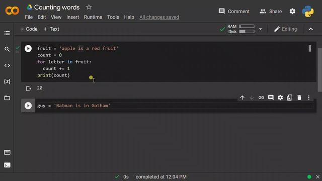 Count words using Python смотреть онлайн