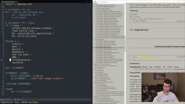 Reading the Spec & Hello World | UEFI Dev (in C) смотреть онлайн