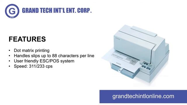Epson TM-U590 Dot Matrix Printer смотреть онлайн