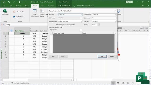 Change Project Start Date MS Project смотреть онлайн