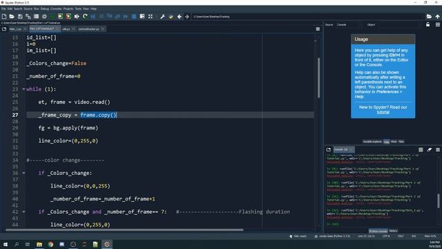 Object Detection, Tracking and Image Updating Tutorial Part 4- flashing lines and image update смотреть онлайн