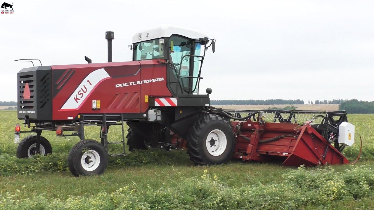 Лучшая самоходная косилка KSU 1 Ростсельмаш на заготовке сенажа смотреть онлайн