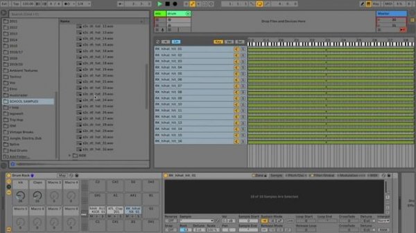 DRUM MACHINE on SAMPLER в ABLETON LIVE