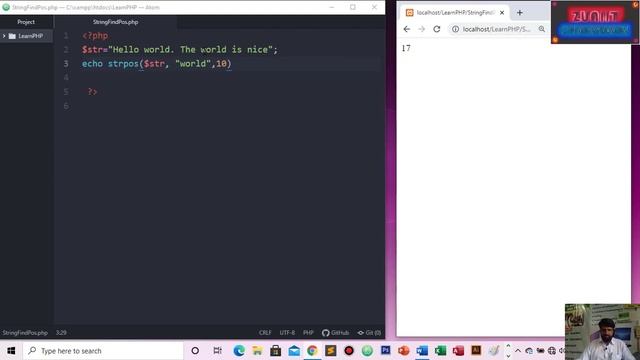 How to Learn about PHP String Find Position Part-67 by Zain Ul Abideen IIT Chakswari Mirpur AK смотреть онлайн