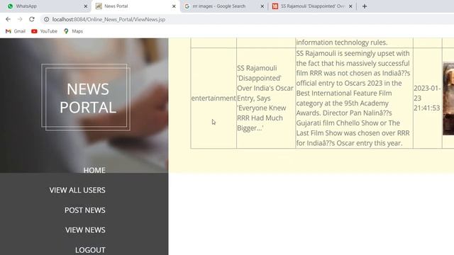 Online News Portal System || HTML || CSS || JAVASCRIPT|| JAVA || Apache Tomcat || Netbeans || Mysql смотреть онлайн