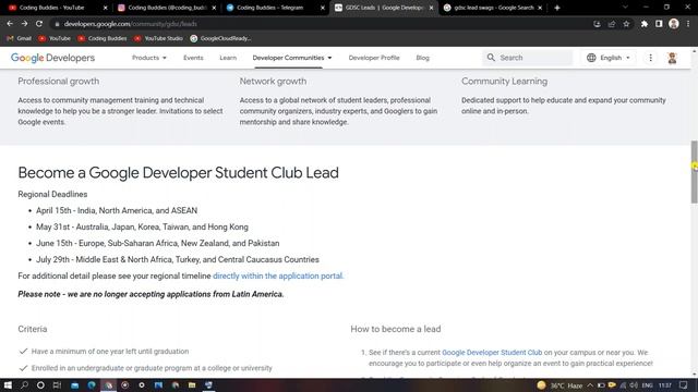 Google Developer Student Clubs Leads Swags And Training | Google Free Swags | Google DSC Internship смотреть онлайн