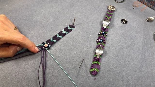 Boncuklu mikro makrome bileklik nasıl yapılır (How to make beaded micro macrame bracelet) смотреть онлайн