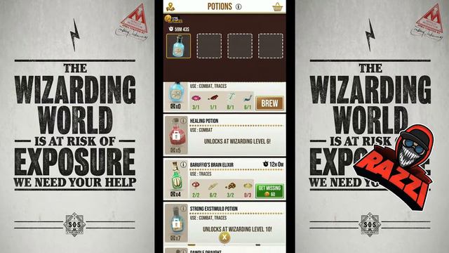Harry Potter:Wizards Unite - How to make POTIONS / How to brew POTIONS смотреть онлайн