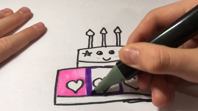 Рисуем ТОРТИК очень просто ! смотреть онлайн