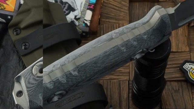 Туристический нож N.C.Outdoor Knives Insurgent-S, сталь D2/stonewash, рукоять микарта