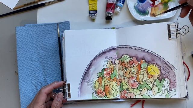 FOOD SKETCHING w/ 3 PRIMARY COLOURS смотреть онлайн