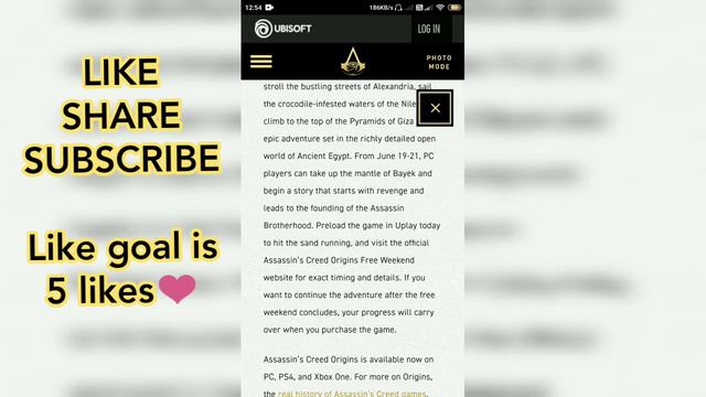 Assassins Creed Origins Free To Download On UPLAY (LIMITED TIME) | Claim it Now смотреть онлайн