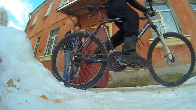 Самодельная шипованная зимняя резина на велосипед смотреть онлайн