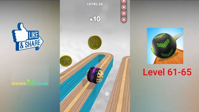 Going Balls - Gameplay Level 61-65 Android IOS смотреть онлайн