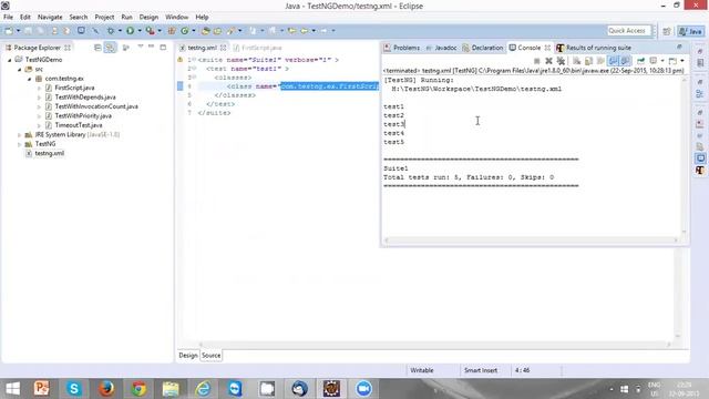 #10 Running TestSuite Using TestNG xml From Eclipse смотреть онлайн