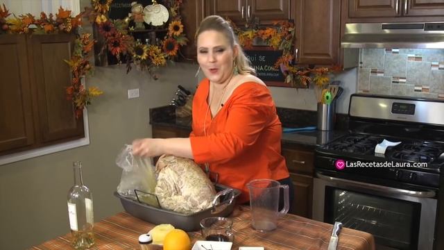 DELICIOSA PIERNA MECHADA DE CERDO AL HORNO - OVEN ROASTED PORK LEG - Las Recetas de Laura ❤ смотреть онлайн