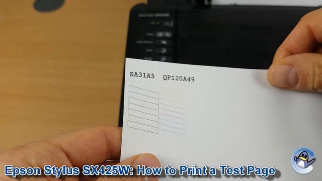 Epson Stylus SX425W: How to Print a Nozzle Check Test Page смотреть онлайн