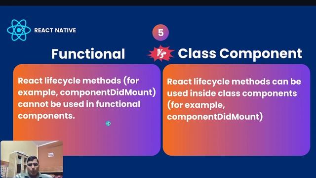 What is different between class component and functional component in React || React Native смотреть онлайн