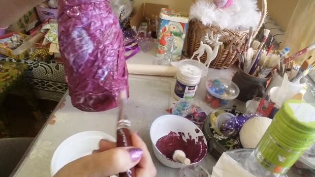 Новогодний ДЕКОР шампанского/своими руками/ смотреть онлайн