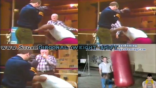 Mike Tyson Combo in Peekaboo 011 in training: jab to the body - left hook смотреть онлайн