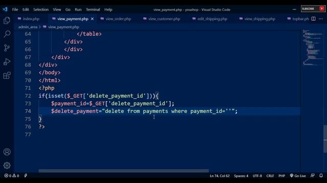 91. Delete Payment details from Database table Using PHP & MySQL смотреть онлайн