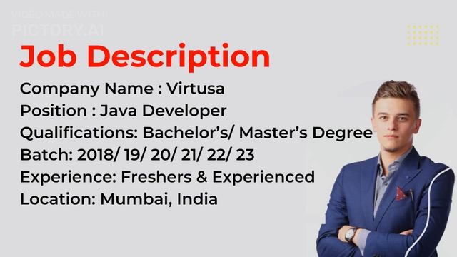 Virtusa is hiring for Java Developer | Bachelor’s | Master’s Degree | Apply Now! смотреть онлайн