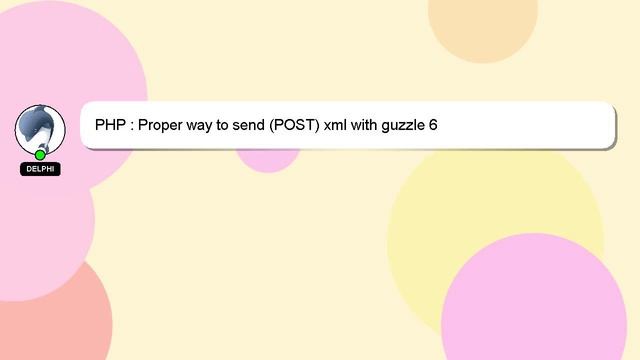 PHP : Proper way to send (POST) xml with guzzle 6 смотреть онлайн